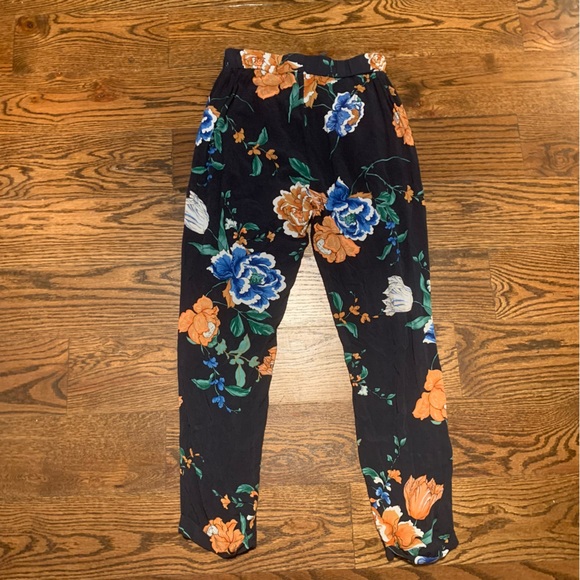 Cotton On Slip On Comfy Pants Floral XXS 04/2018 Dark Blue - Picture 7 of 7
